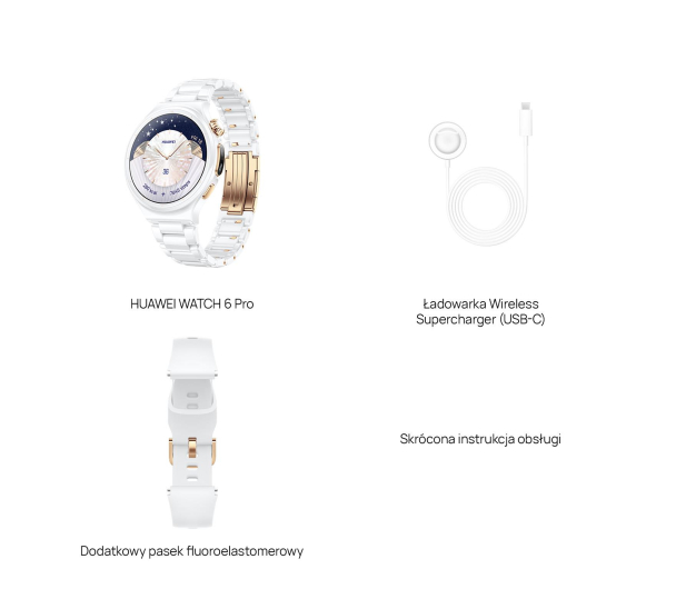 Huawei Watch 6 Pro Ceramiczny Biały 43mm - 1603525 - zdjęcie 6